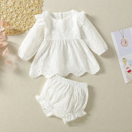 Baby-Set „Serena“ mit Guipure-Details