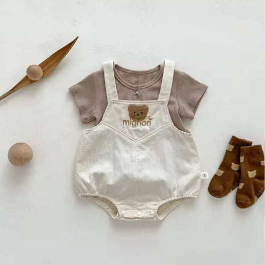 Baby-Set „Mignon“ mit Bärchenstickerei