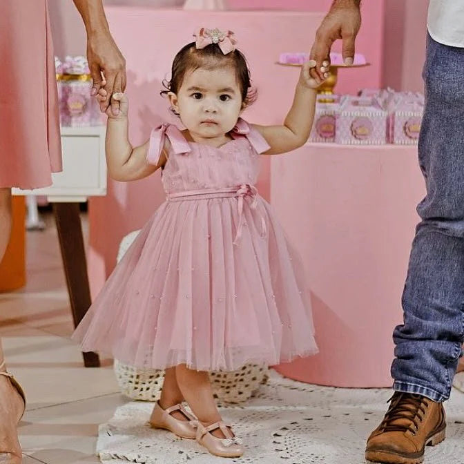 Mädchenkleid ‚Amanda‘ – Rosa