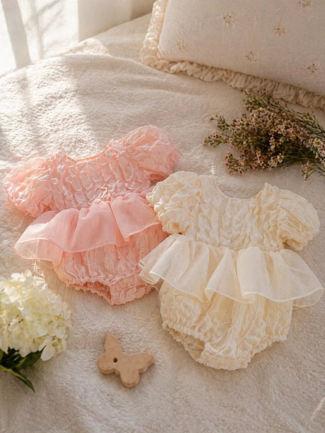 Baby-Romper Tulpe im Vintage-Stil