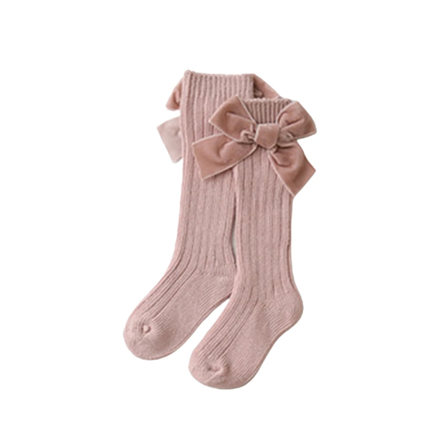 Baumwollstrumpf mit Samtschleife