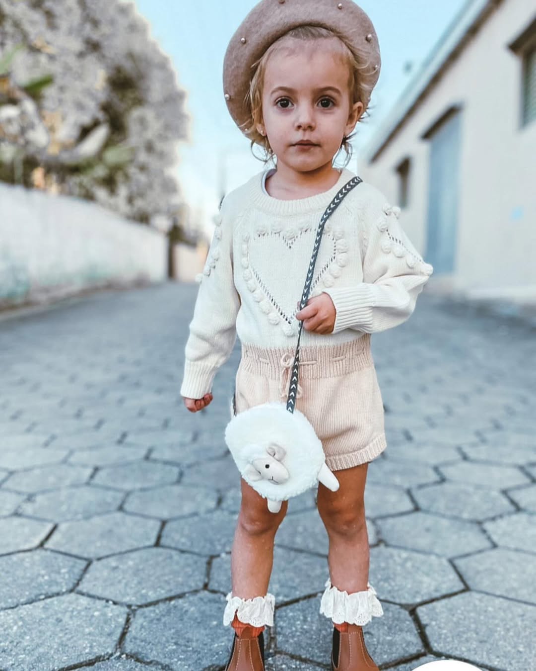 Herz-Strickanzug für Babys