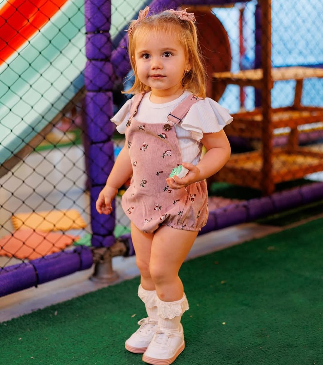 Dreiteiliges Baby-Set mit Blumenprint