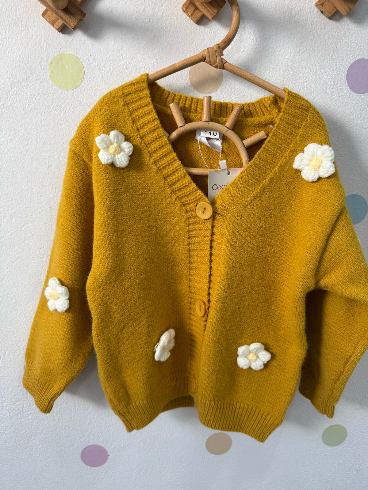 Strickjacke mit Blumen 🌸