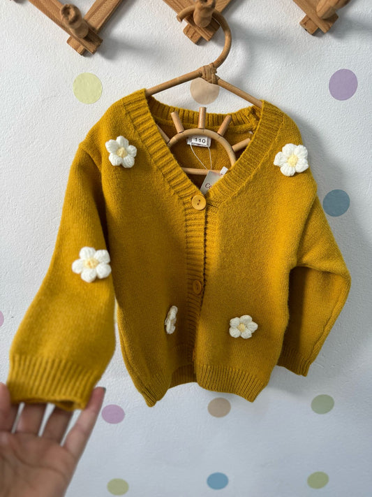 Strickjacke mit Blumen 🌸