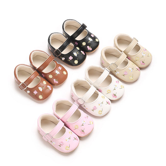 Baby Mary Janes mit Blütenmuster und Schnalle 🌸👶✨