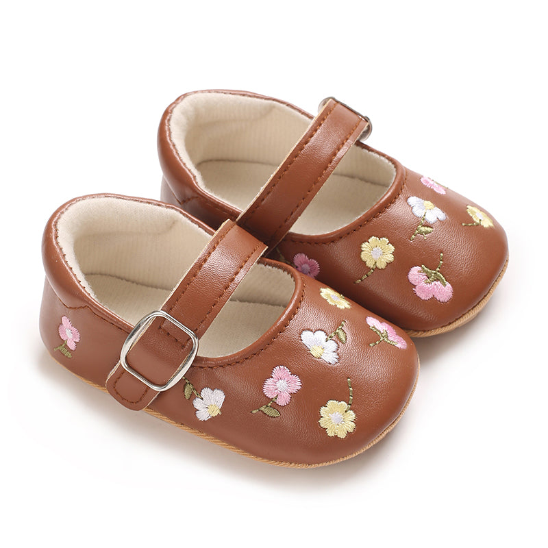 Baby Mary Janes mit Blütenmuster und Schnalle 🌸👶✨