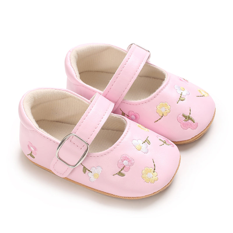 Baby Mary Janes mit Blütenmuster und Schnalle 🌸👶✨