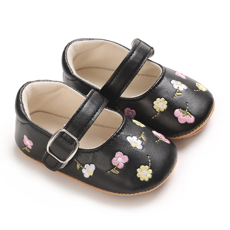 Baby Mary Janes mit Blütenmuster und Schnalle 🌸👶✨