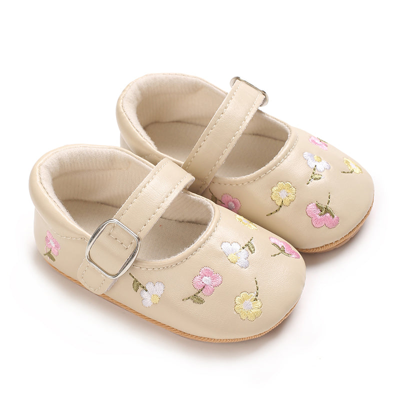 Baby Mary Janes mit Blütenmuster und Schnalle 🌸👶✨